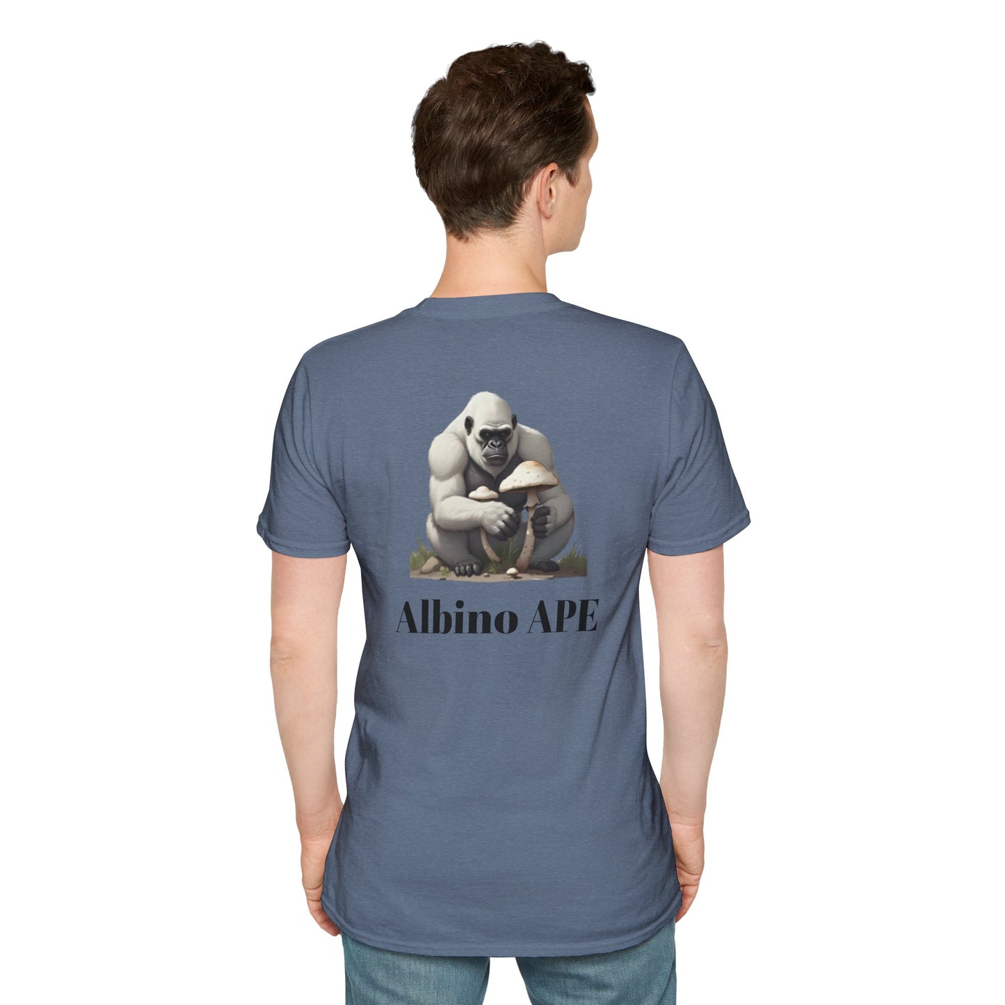 Albino Ape Unisex T-Shirt - Funny Animal Tee, Gift for Ape Lovers