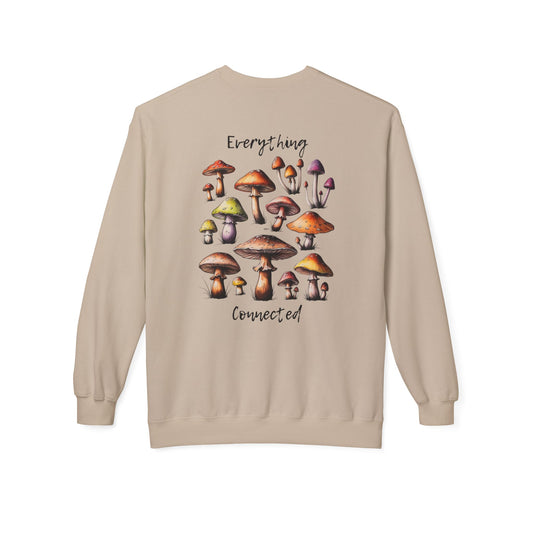 Interconnectedness of all Things Mushroom Crewneck Sweatshirt