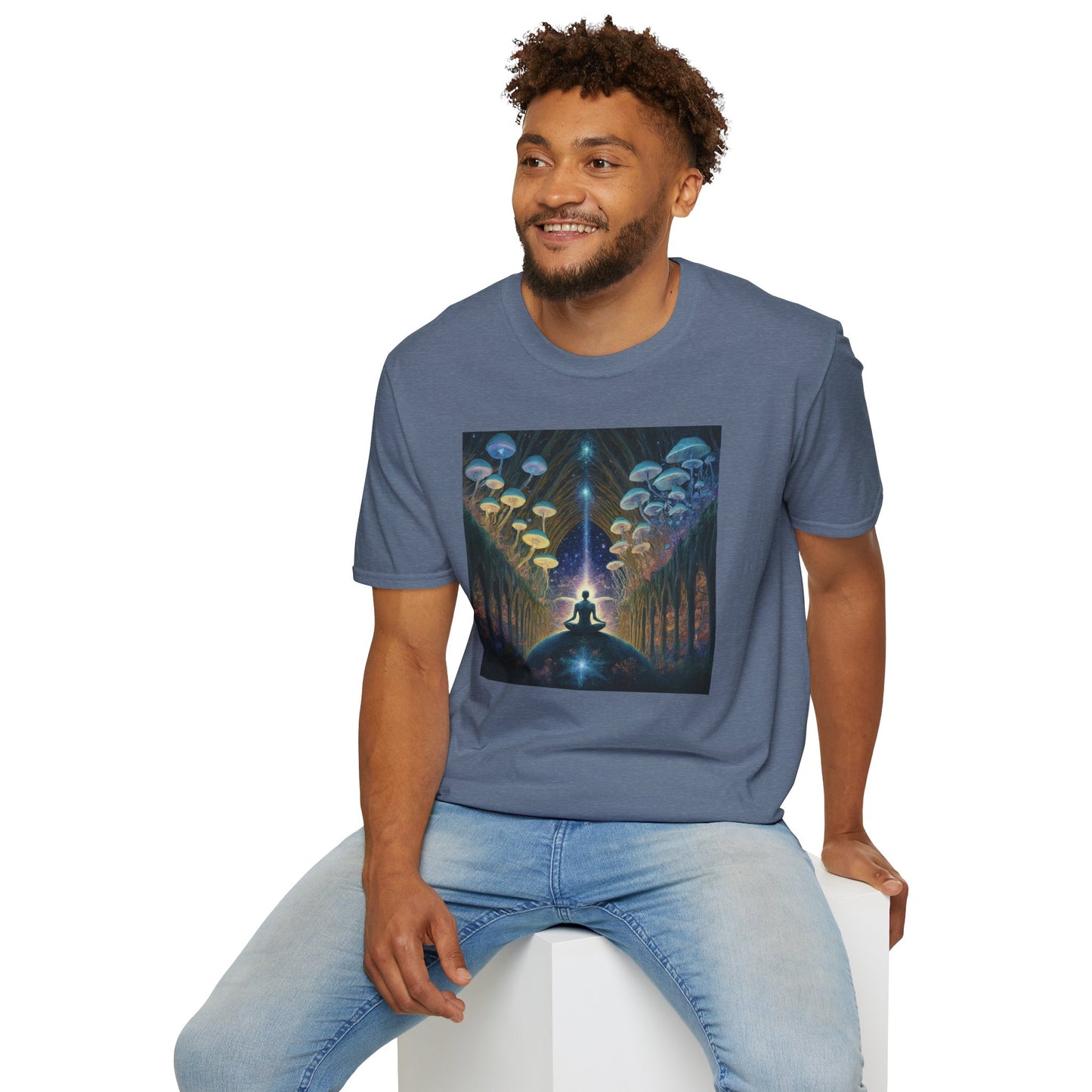 Mystical Meditation T-Shirt | Cosmic Vibes Unisex Tee