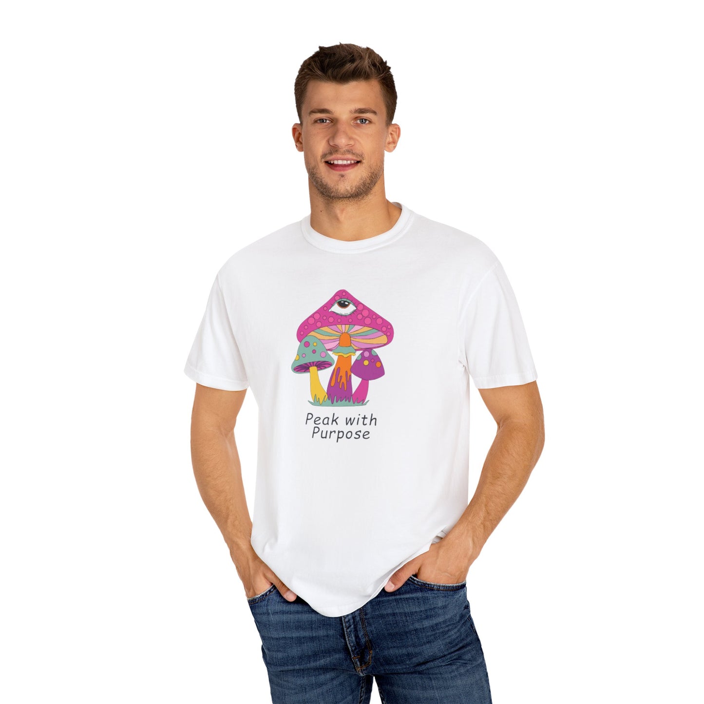 Peak with Purpose T-Shirt for Creative Souls, Unisex Tee, Gift for Nature Lovers, Festival Wear, Bohemian Style