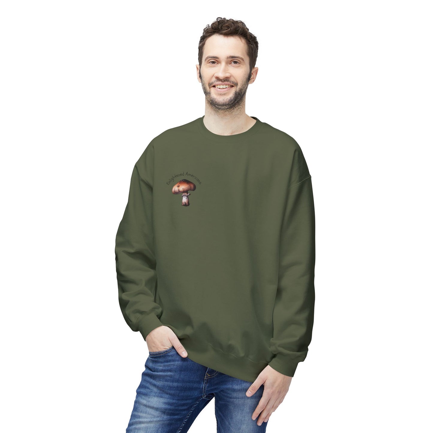 Interconnectedness of all Things Mushroom Crewneck Sweatshirt