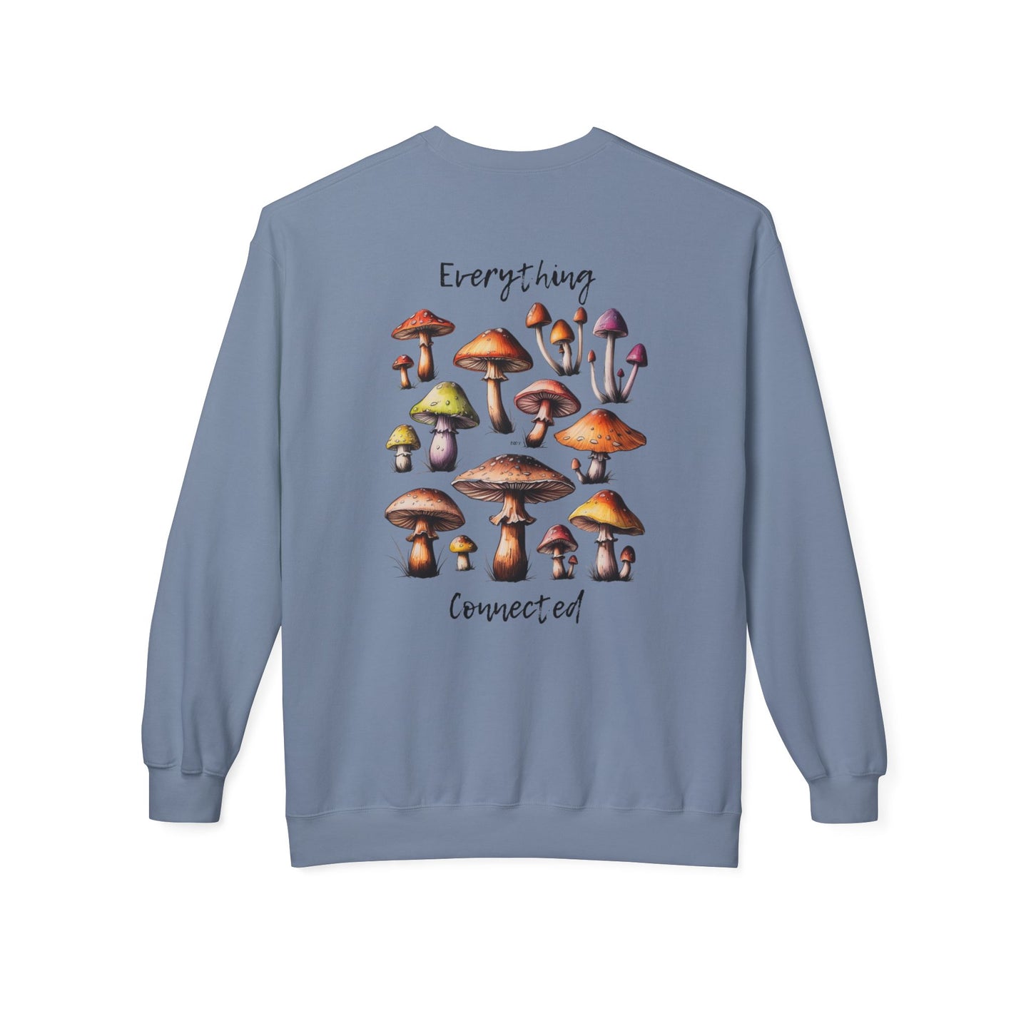 Interconnectedness of all Things Mushroom Crewneck Sweatshirt