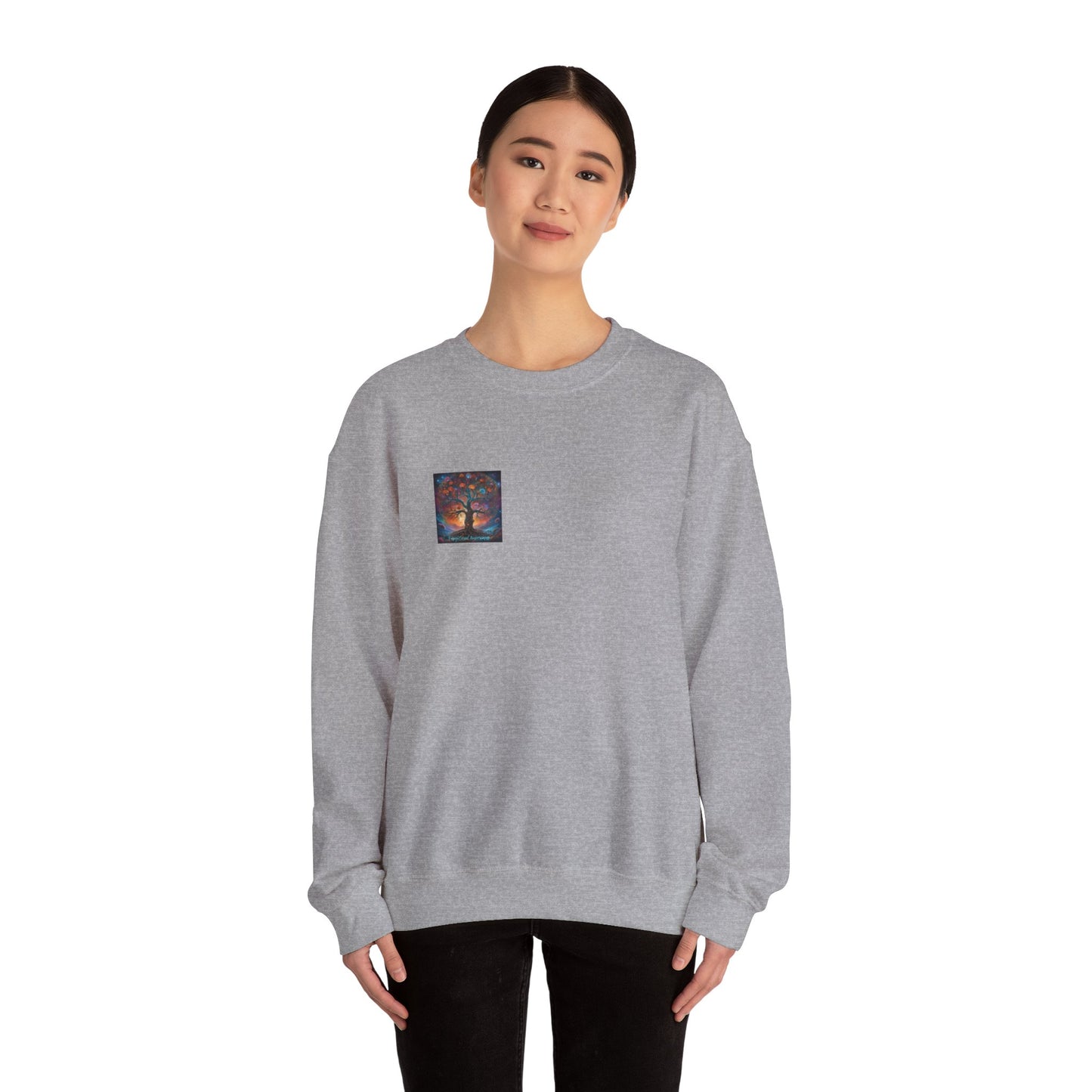 Unisex Heavy Blend™ Crewneck Sweatshirt Mushroom, DNA, Triangle