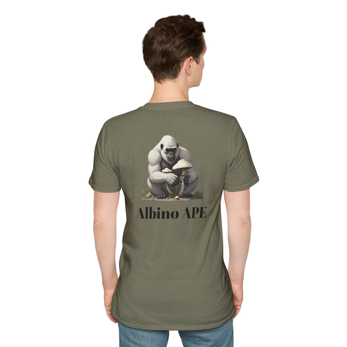 Albino Ape Unisex T-Shirt - Funny Animal Tee, Gift for Ape Lovers