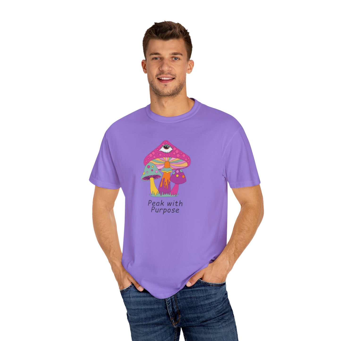 Peak with Purpose T-Shirt for Creative Souls, Unisex Tee, Gift for Nature Lovers, Festival Wear, Bohemian Style