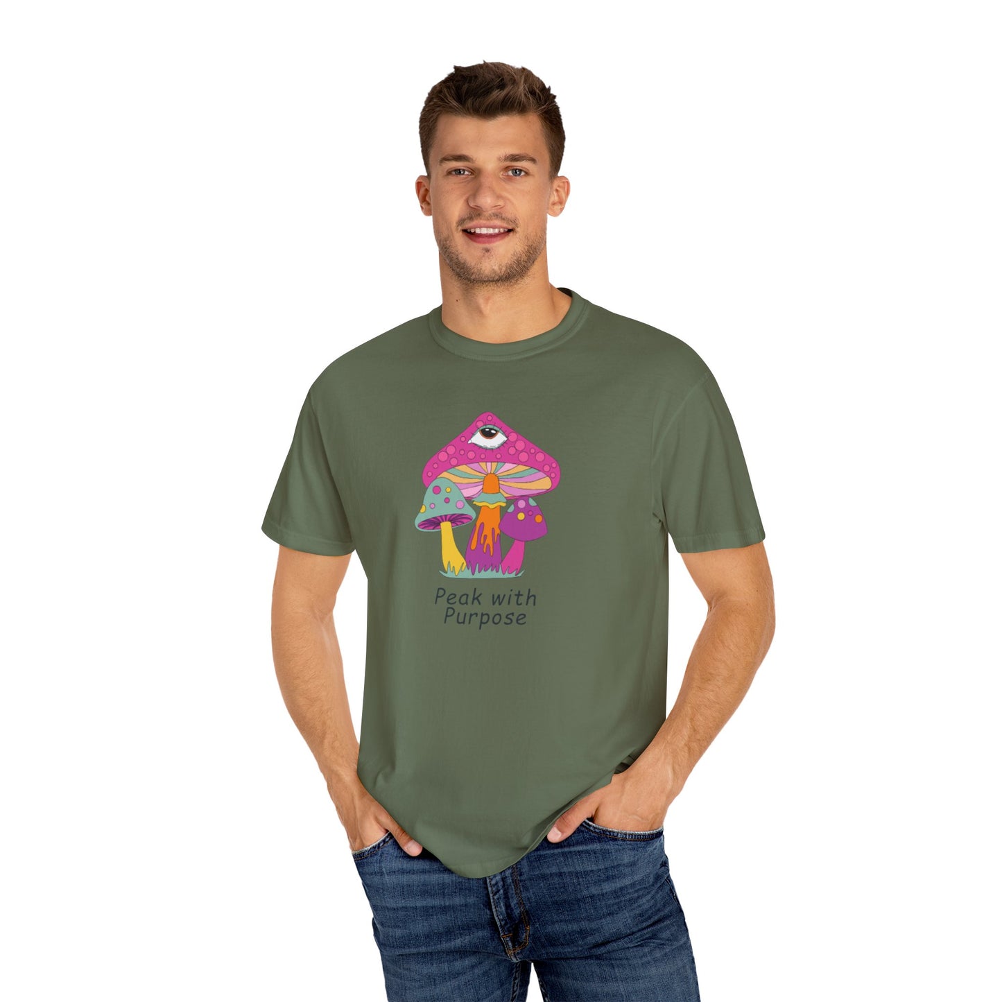 Peak with Purpose T-Shirt for Creative Souls, Unisex Tee, Gift for Nature Lovers, Festival Wear, Bohemian Style