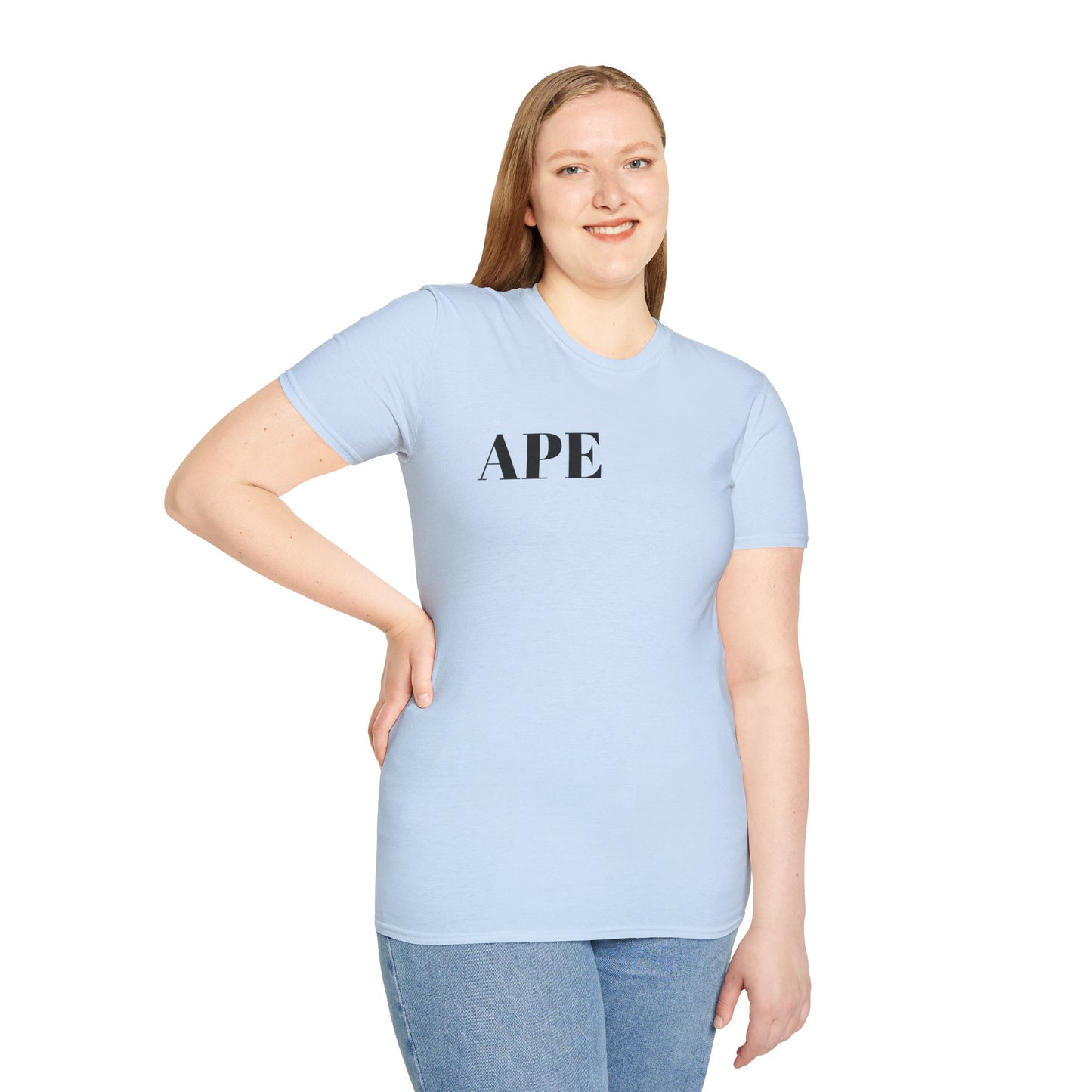 Albino Ape Unisex T-Shirt - Funny Animal Tee, Gift for Ape Lovers
