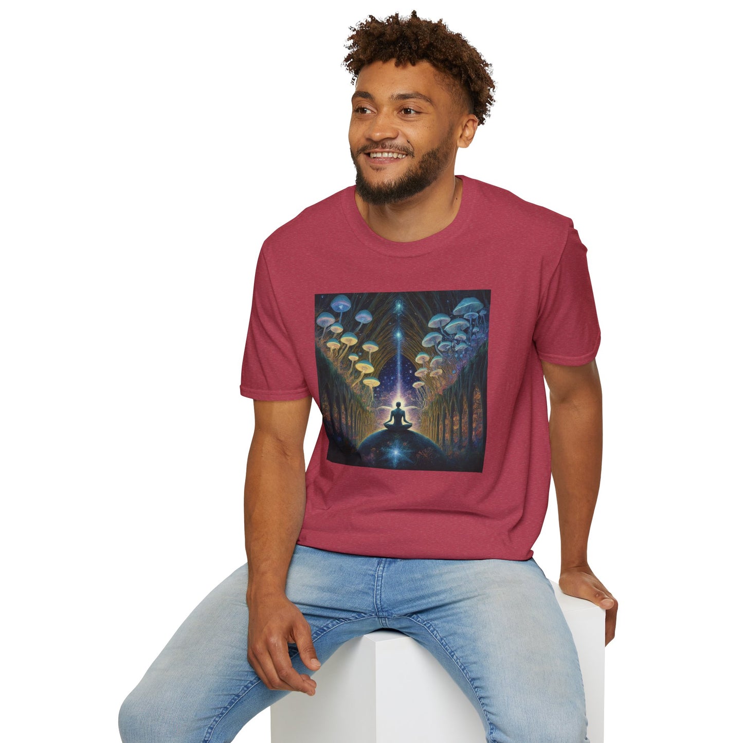 Mystical Meditation T-Shirt | Cosmic Vibes Unisex Tee