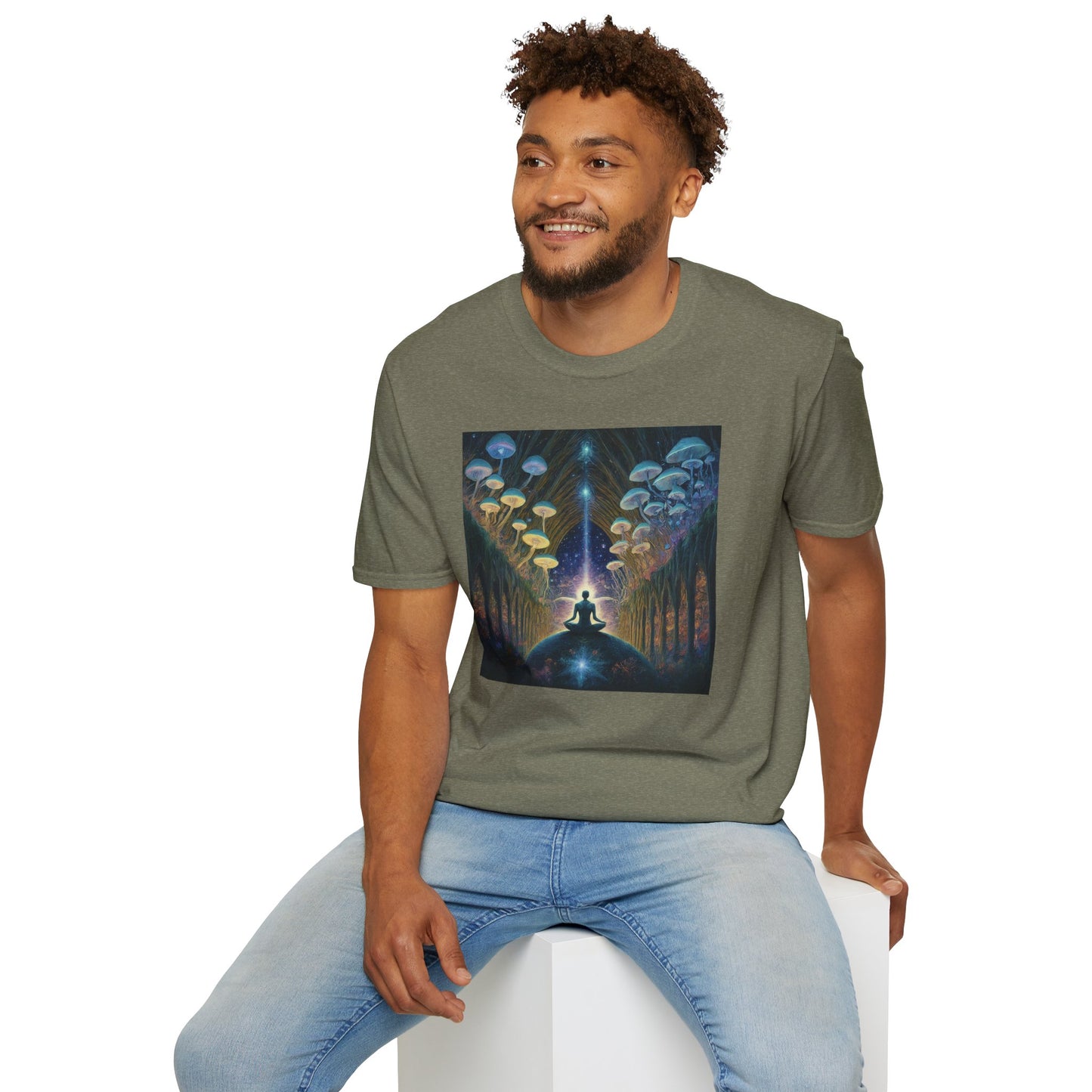 Mystical Meditation T-Shirt | Cosmic Vibes Unisex Tee