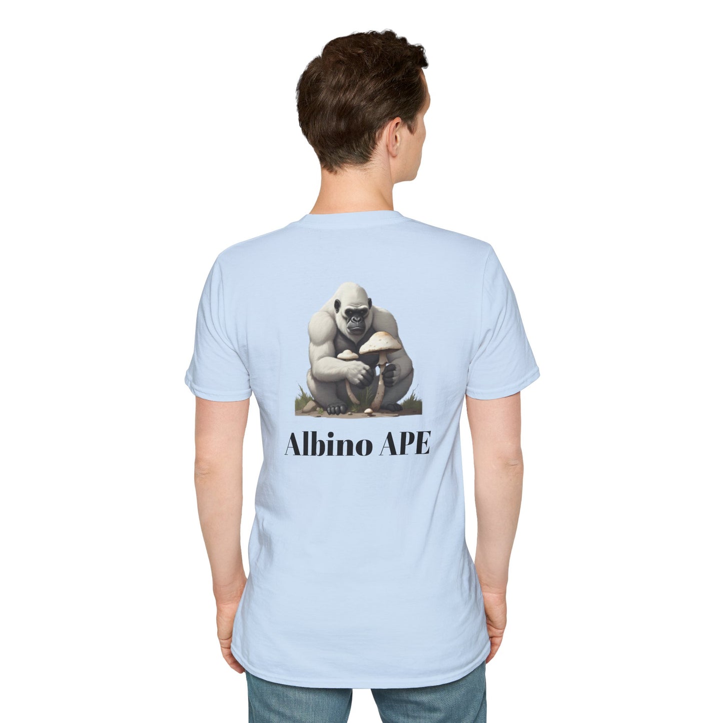 Albino Ape Unisex T-Shirt - Funny Animal Tee, Gift for Ape Lovers