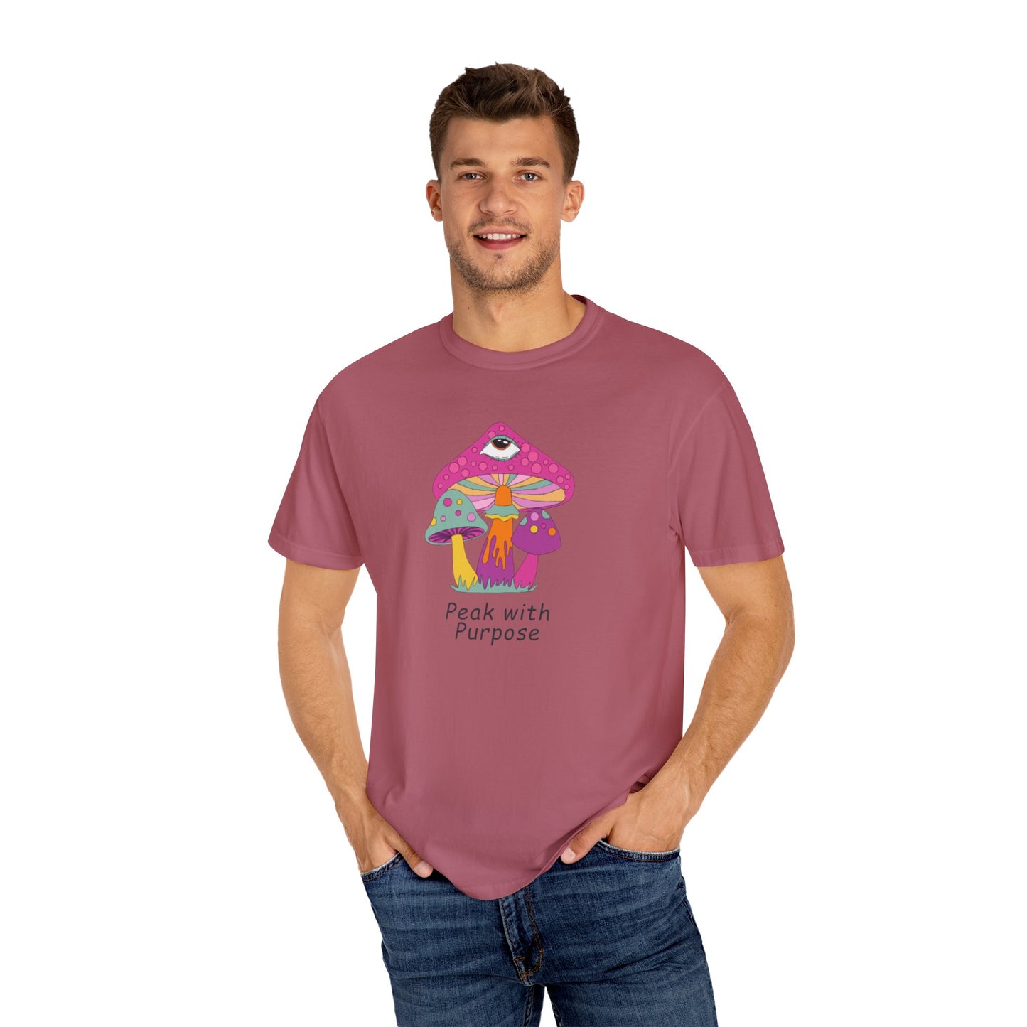 Peak with Purpose T-Shirt for Creative Souls, Unisex Tee, Gift for Nature Lovers, Festival Wear, Bohemian Style