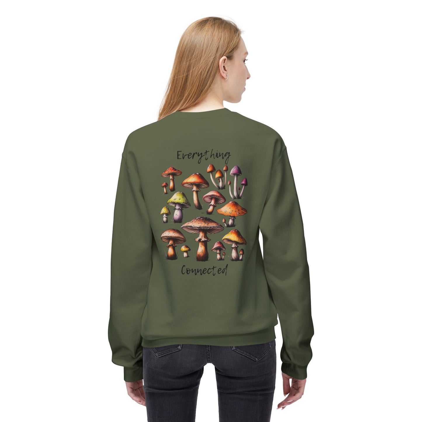 Interconnectedness of all Things Mushroom Crewneck Sweatshirt