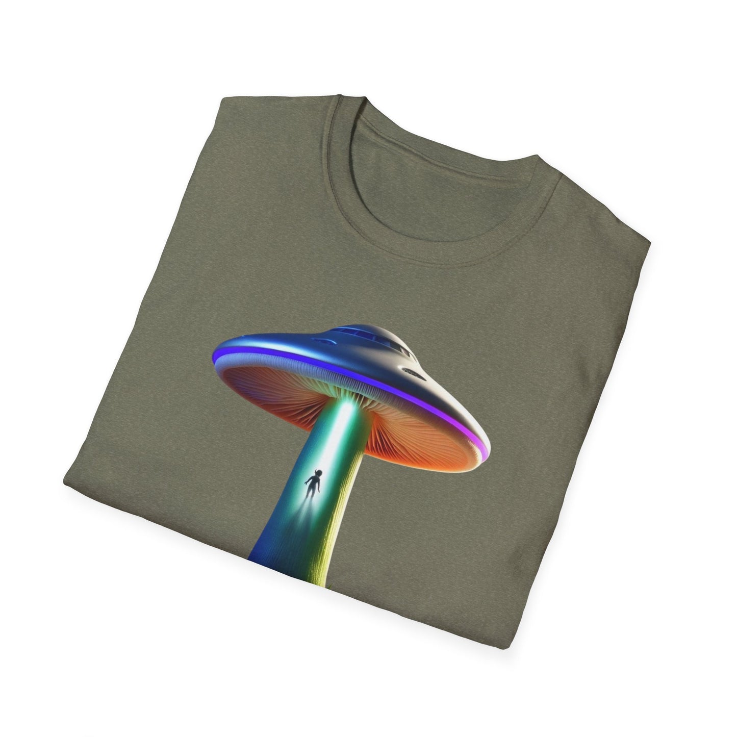 Mushroom UFO T-Shirt | Retro Alien Sci-Fi Graphic Tee