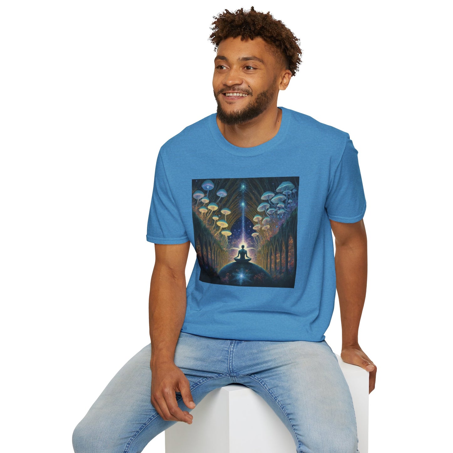 Mystical Meditation T-Shirt | Cosmic Vibes Unisex Tee