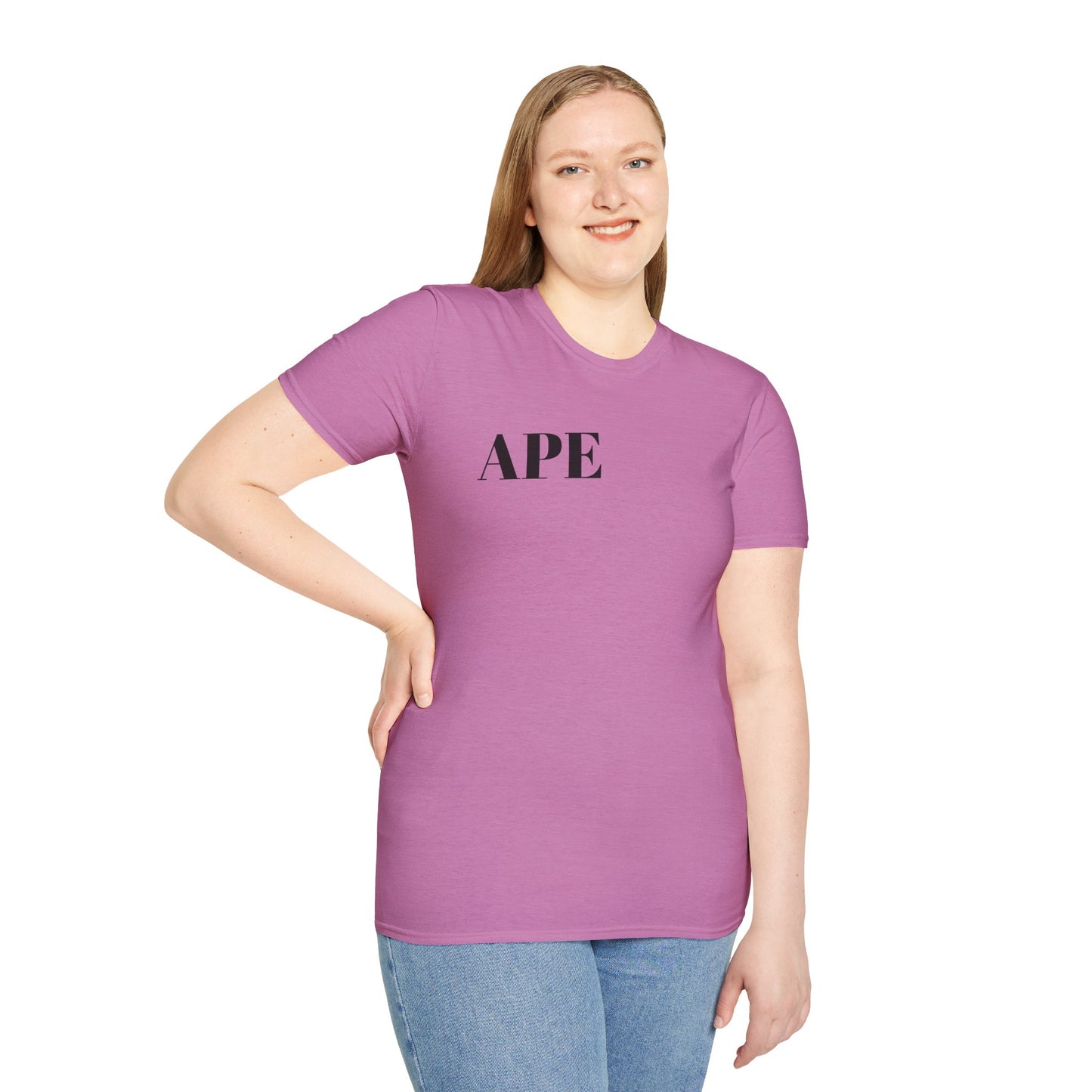 Albino Ape Unisex T-Shirt - Funny Animal Tee, Gift for Ape Lovers