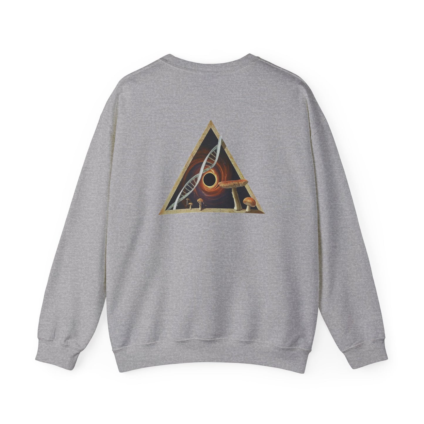 Unisex Heavy Blend™ Crewneck Sweatshirt Mushroom, DNA, Triangle