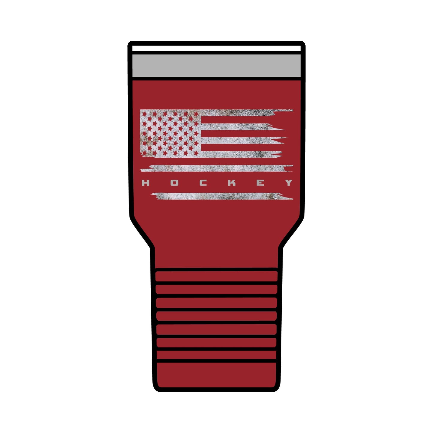 Tumbler - Hockey Design, 30oz Insulated Cup