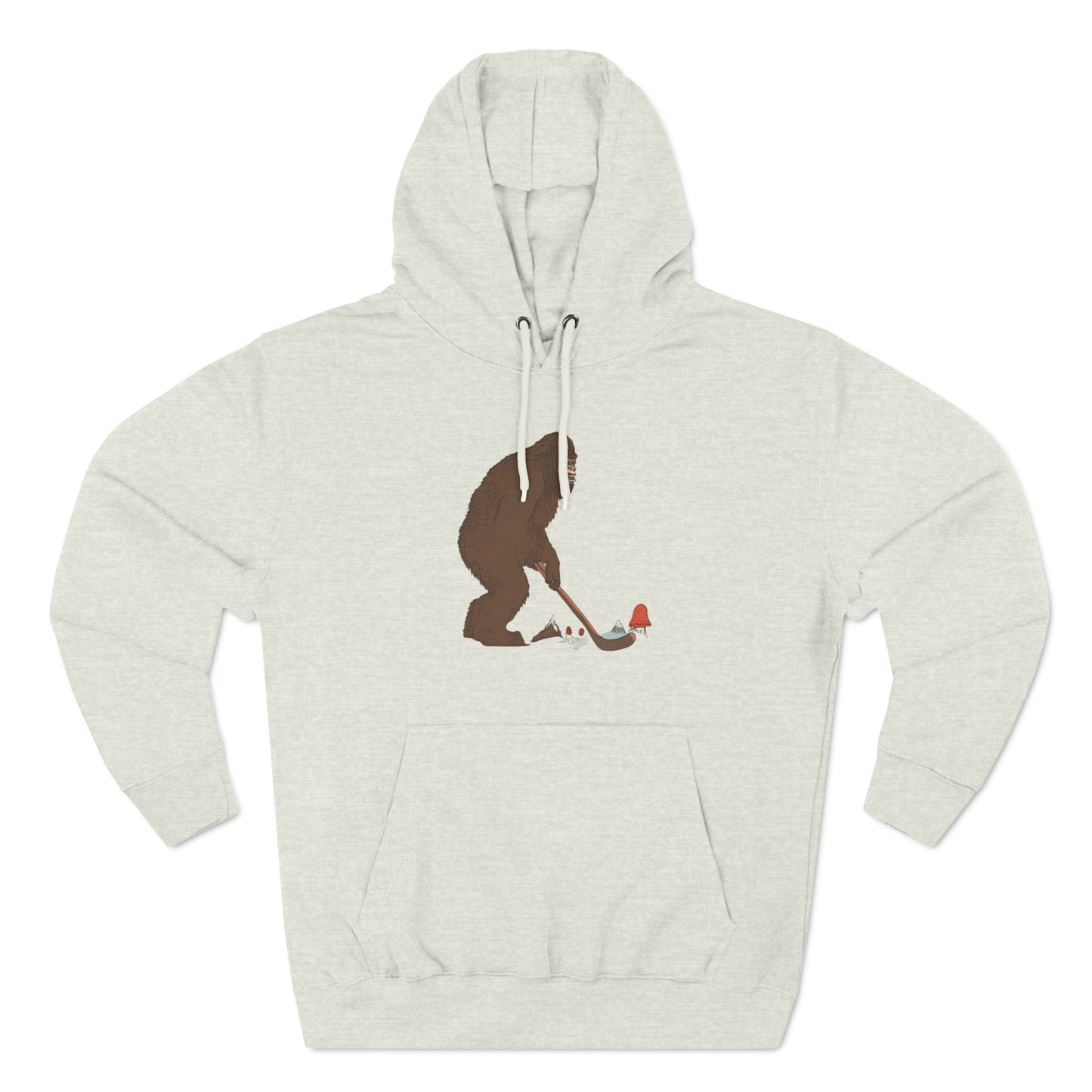 Three-Panel Fleece Hoodie