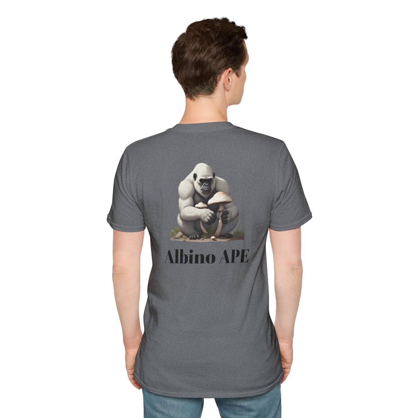 Albino Ape Unisex T-Shirt - Funny Animal Tee, Gift for Ape Lovers