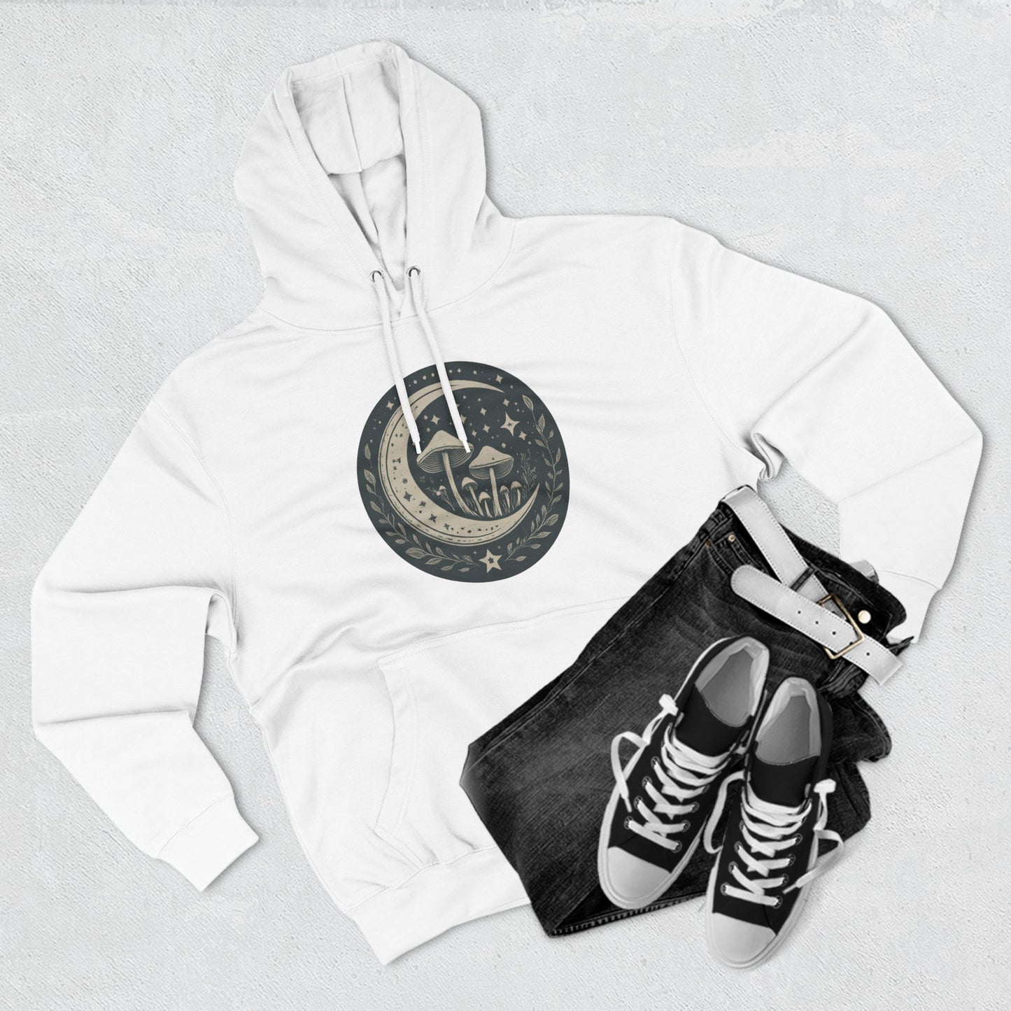 Three-Panel Fleece Hoodie