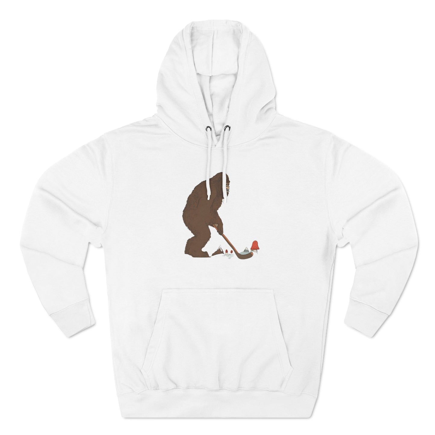 Three-Panel Fleece Hoodie