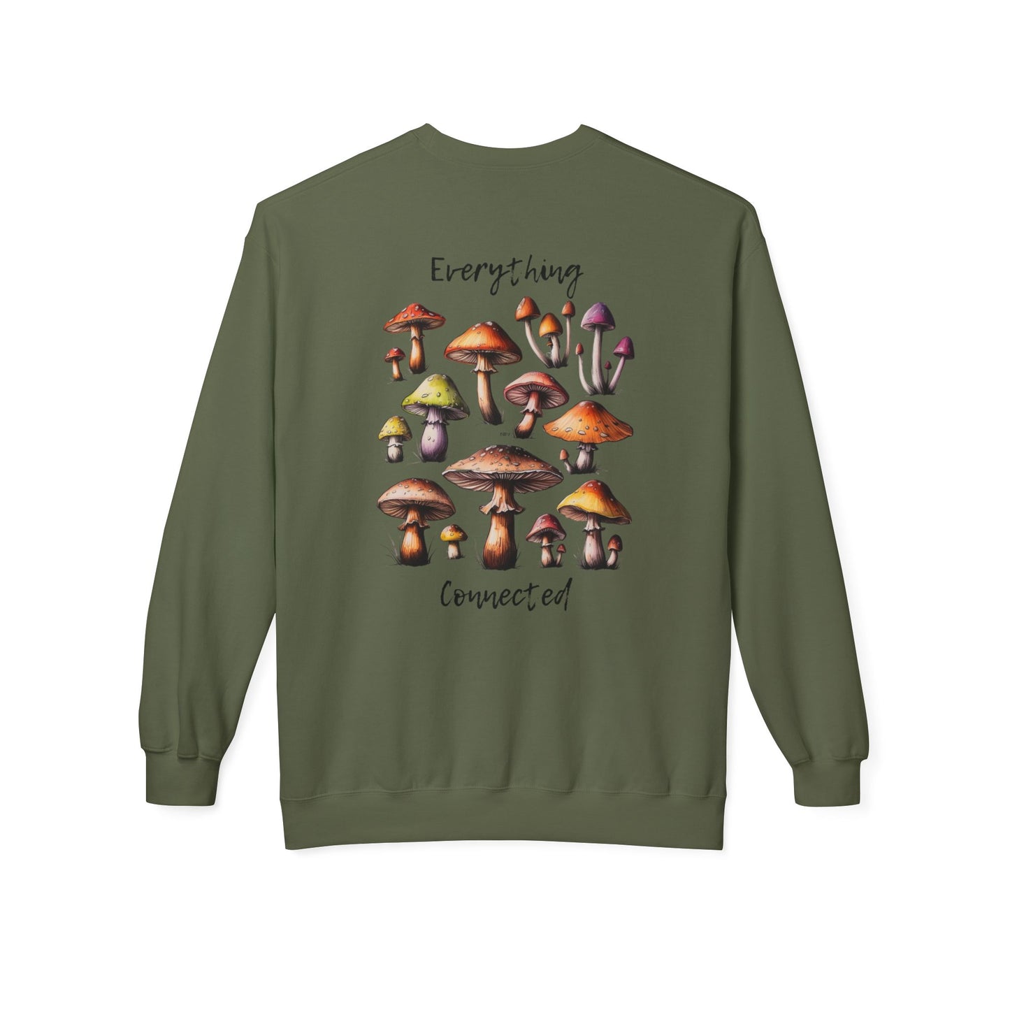 Interconnectedness of all Things Mushroom Crewneck Sweatshirt