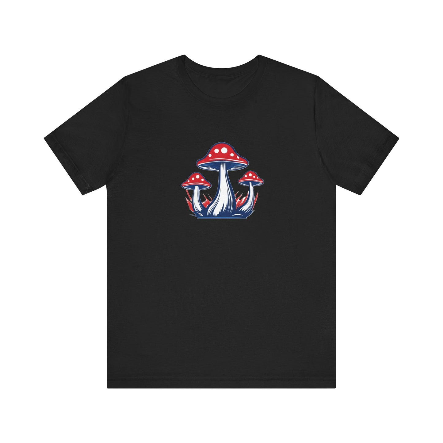 T-Shirt - Patriotic Mushrooms Unisex Jersey Short Sleeve Tee