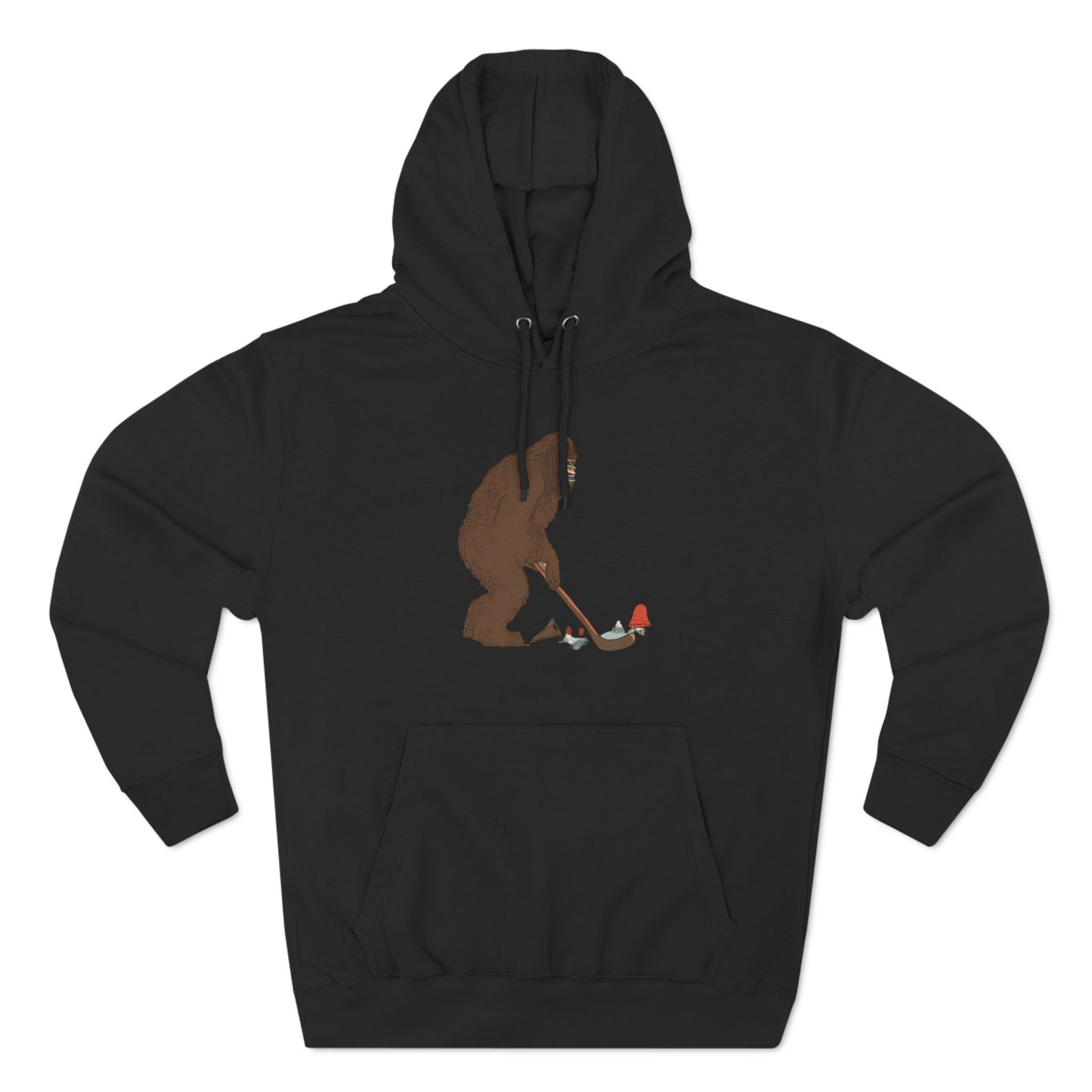 Three-Panel Fleece Hoodie