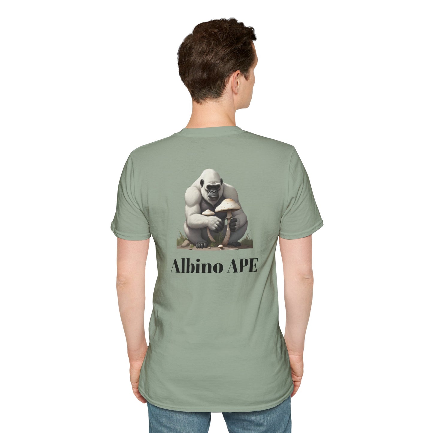 Albino Ape Unisex T-Shirt - Funny Animal Tee, Gift for Ape Lovers
