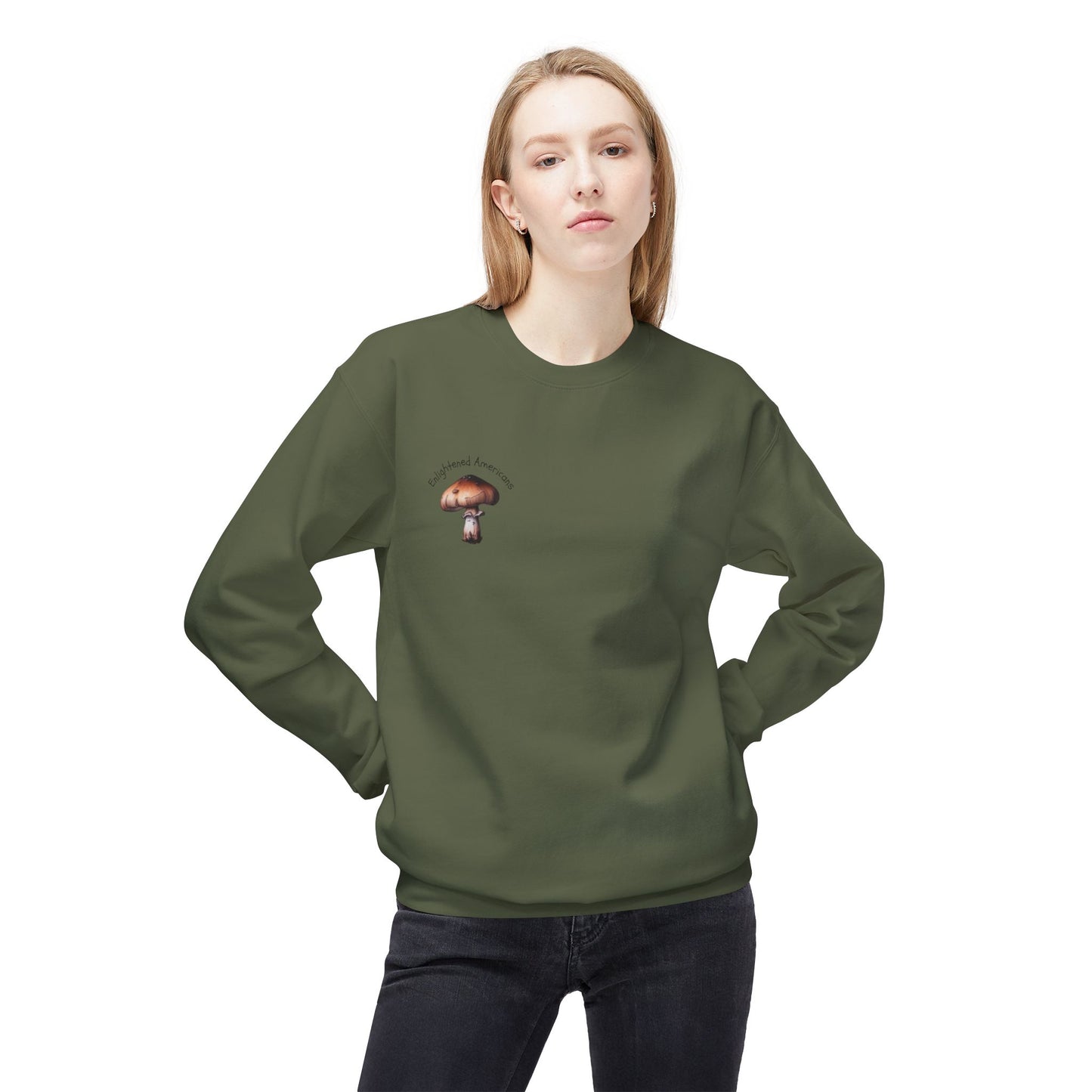 Interconnectedness of all Things Mushroom Crewneck Sweatshirt