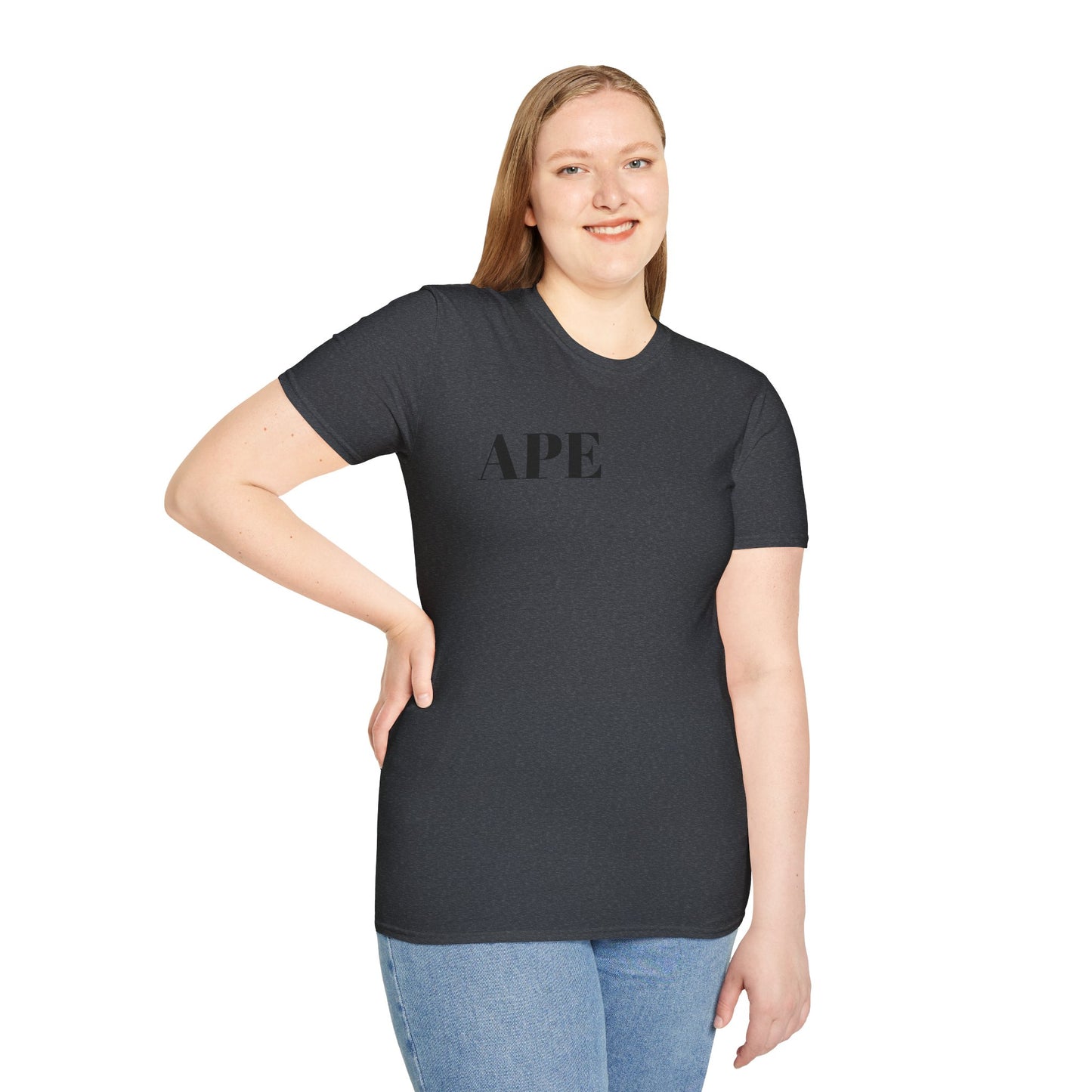 Albino Ape Unisex T-Shirt - Funny Animal Tee, Gift for Ape Lovers