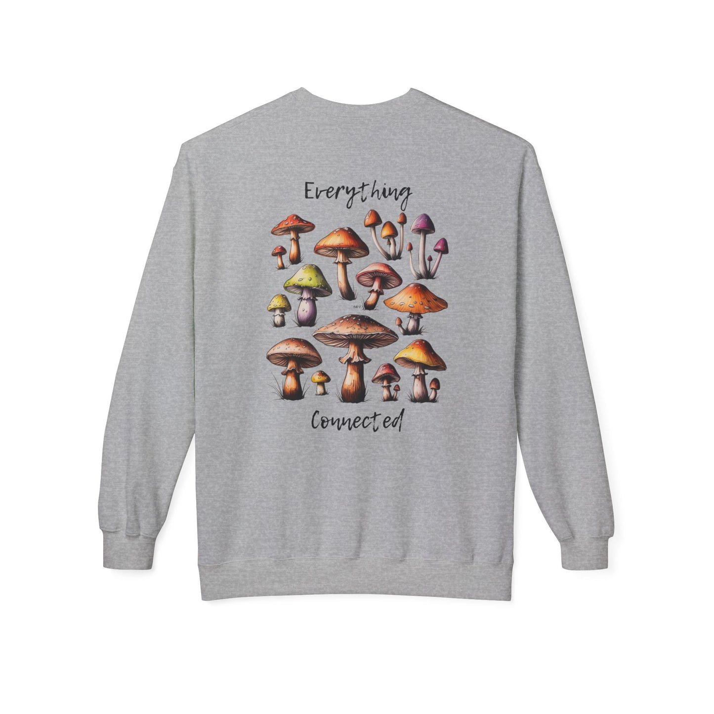 Interconnectedness of all Things Mushroom Crewneck Sweatshirt