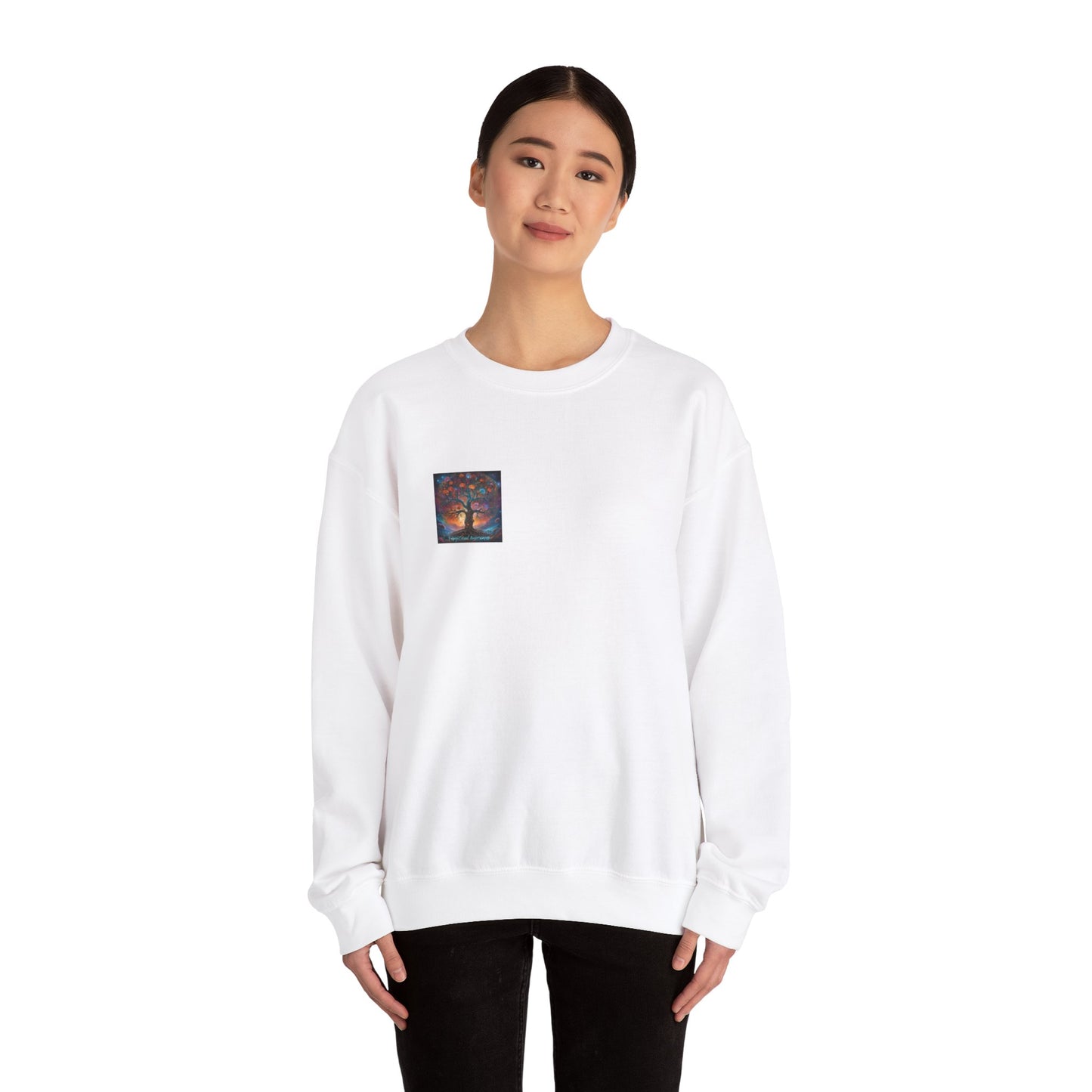 Unisex Heavy Blend™ Crewneck Sweatshirt Mushroom, DNA, Triangle