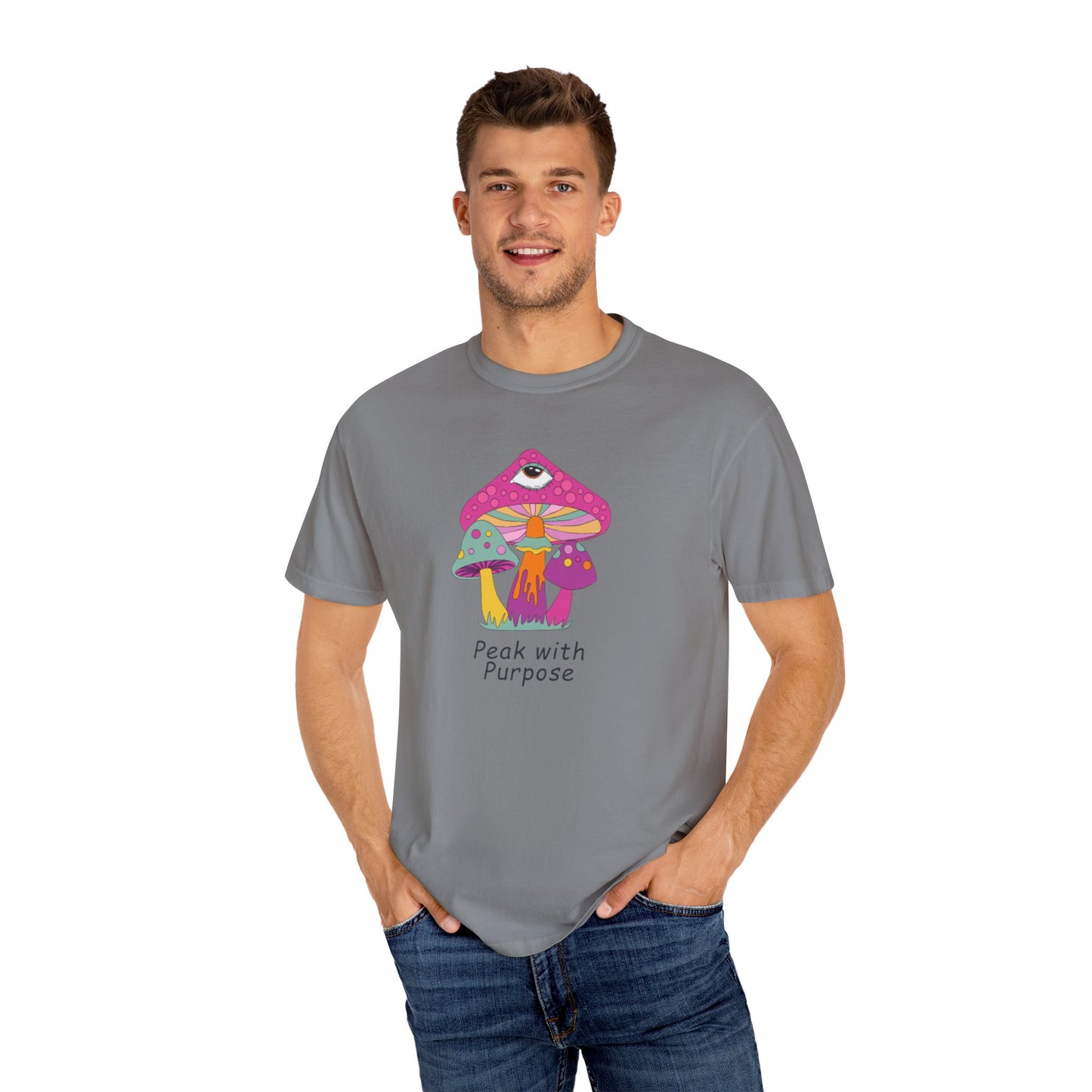 Peak with Purpose T-Shirt for Creative Souls, Unisex Tee, Gift for Nature Lovers, Festival Wear, Bohemian Style