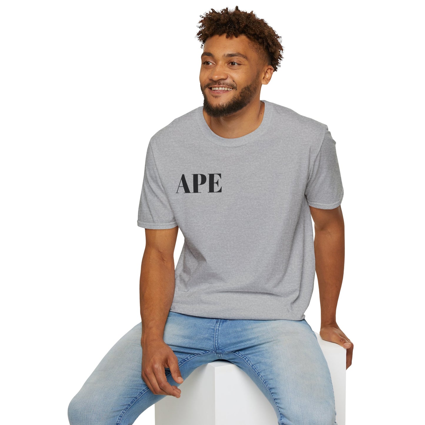Albino Ape Unisex T-Shirt - Funny Animal Tee, Gift for Ape Lovers