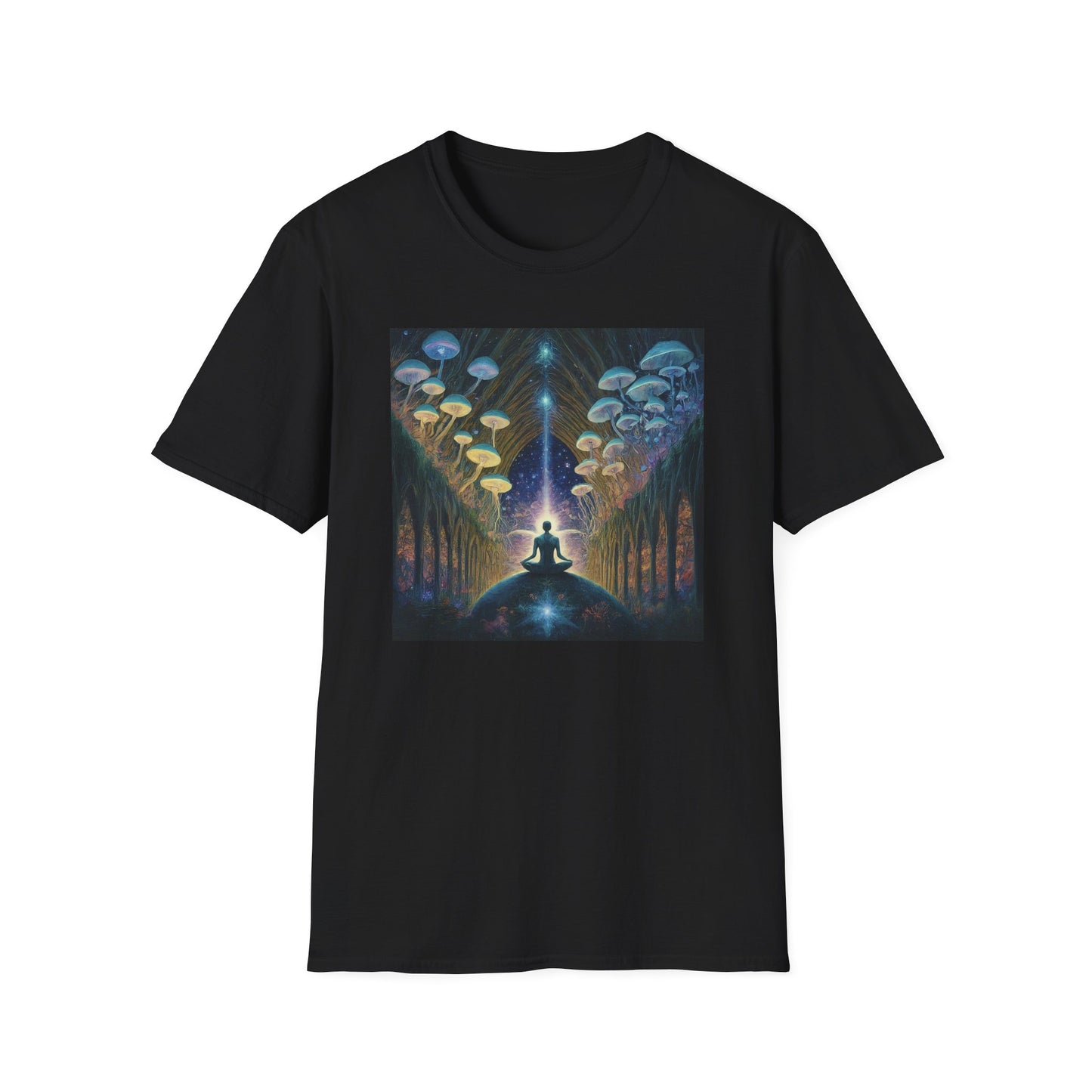Mystical Meditation T-Shirt | Cosmic Vibes Unisex Tee