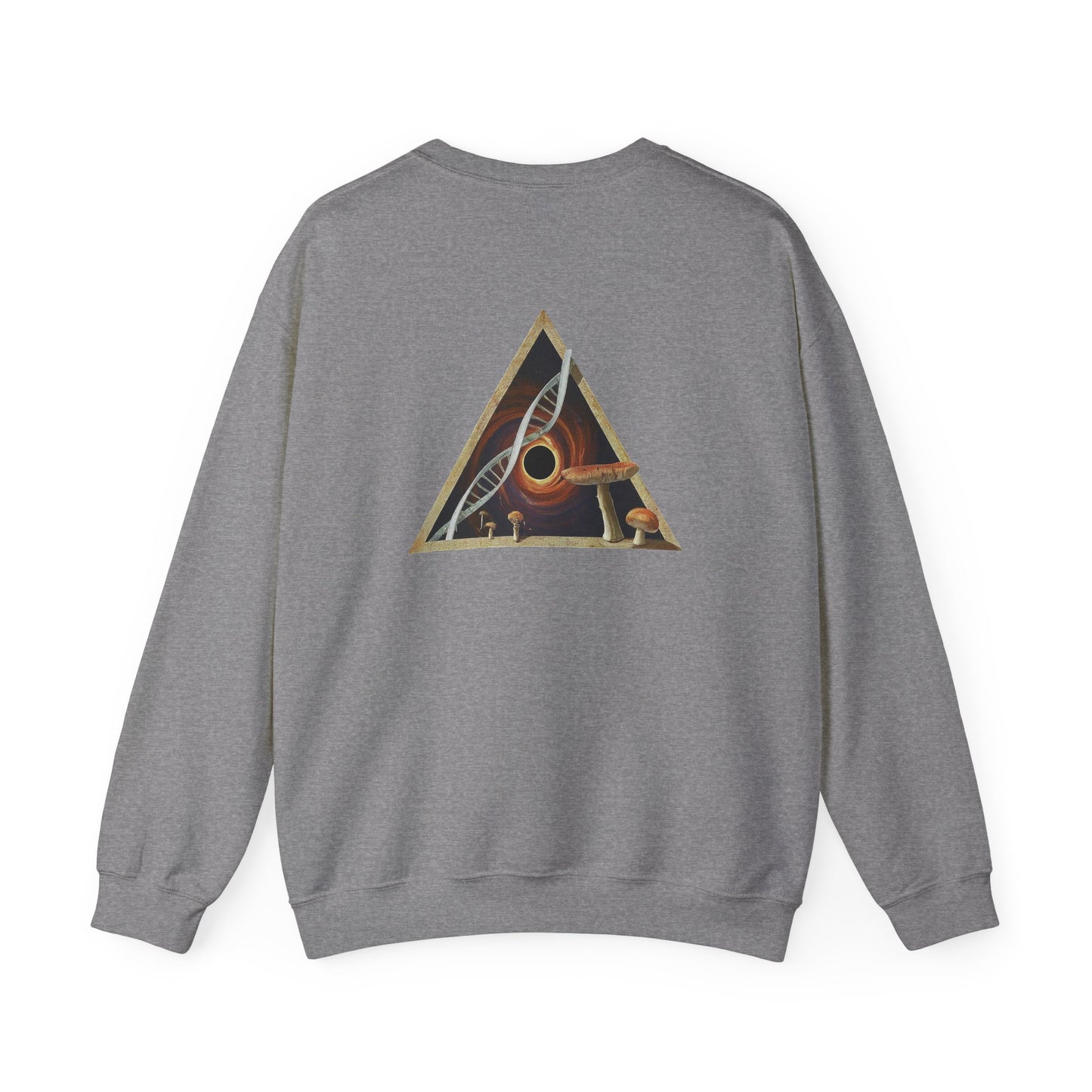 Unisex Heavy Blend™ Crewneck Sweatshirt Mushroom, DNA, Triangle