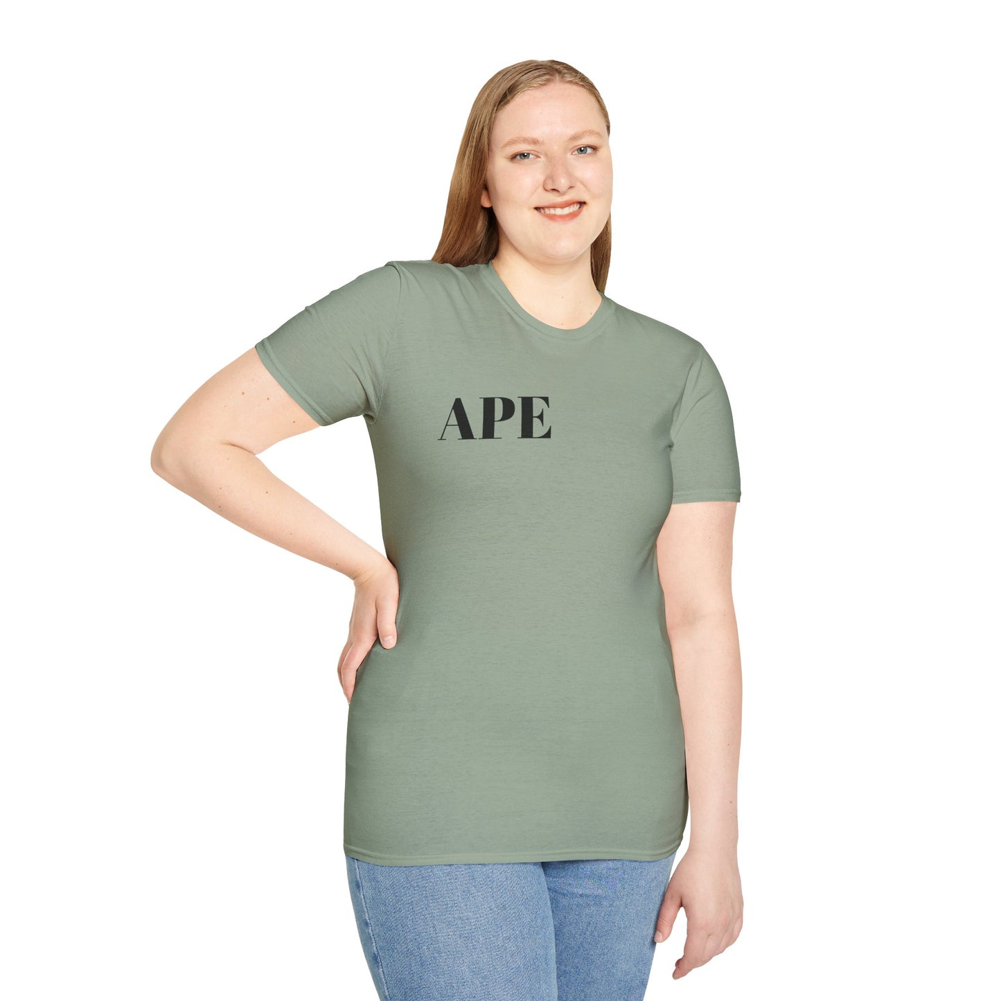 Albino Ape Unisex T-Shirt - Funny Animal Tee, Gift for Ape Lovers