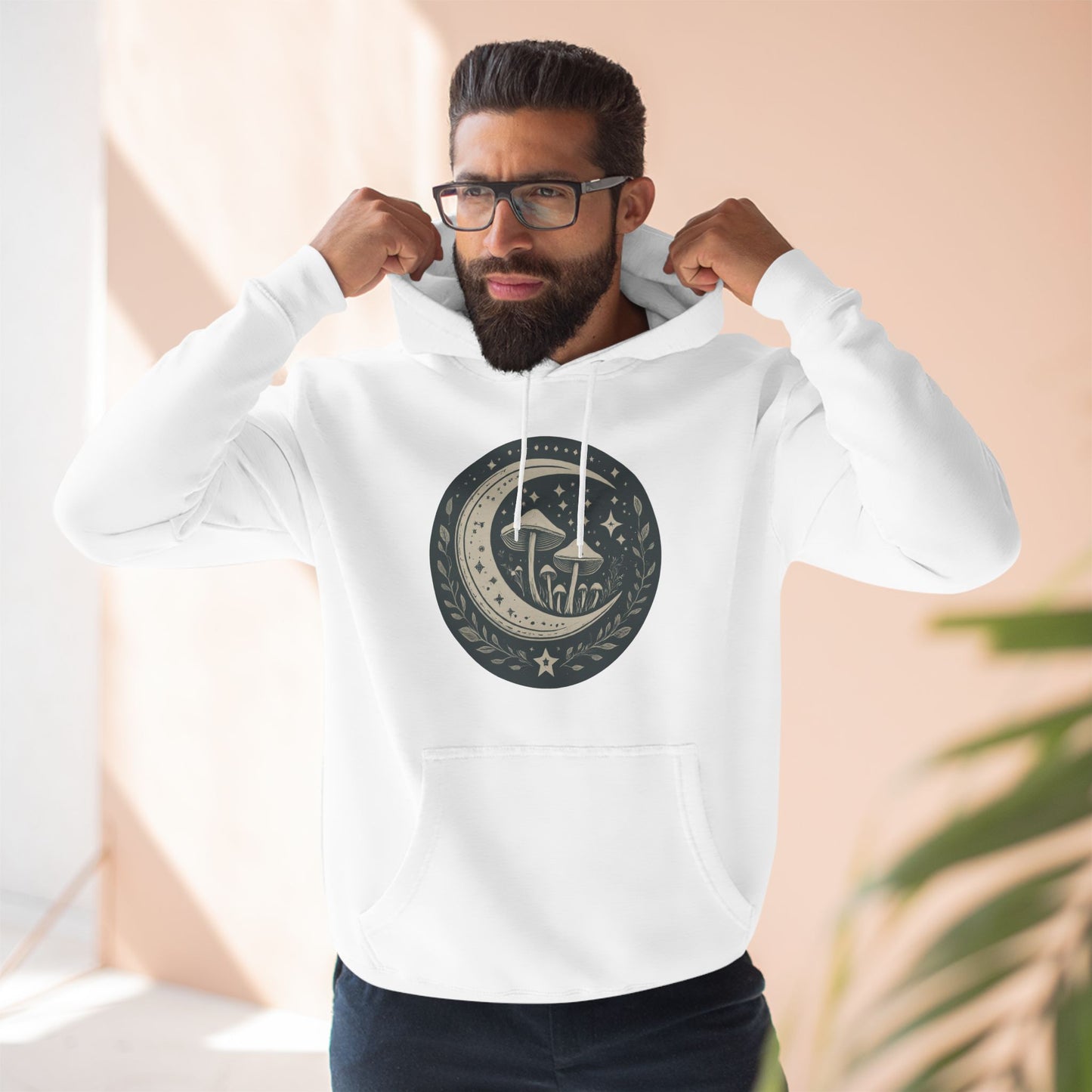 Three-Panel Fleece Hoodie