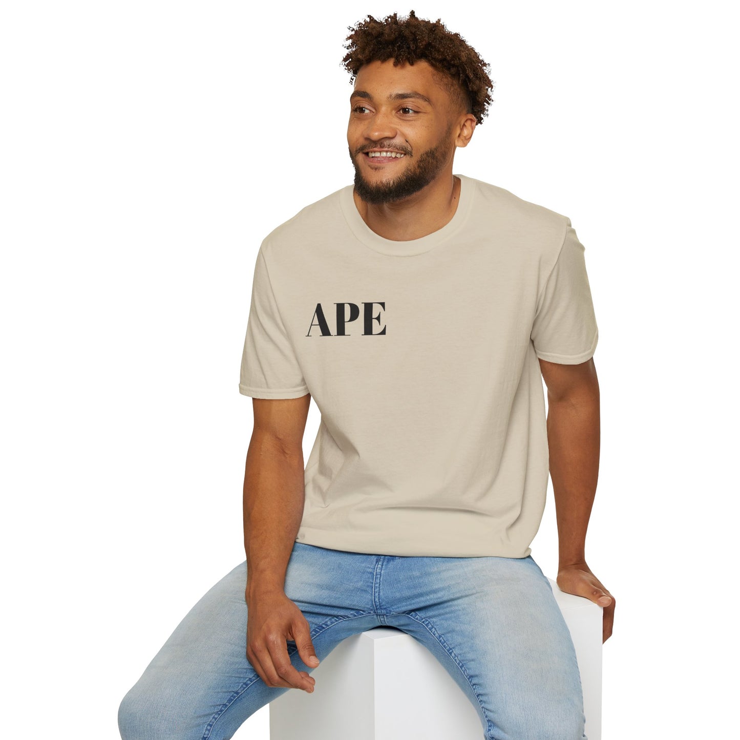 Albino Ape Unisex T-Shirt - Funny Animal Tee, Gift for Ape Lovers