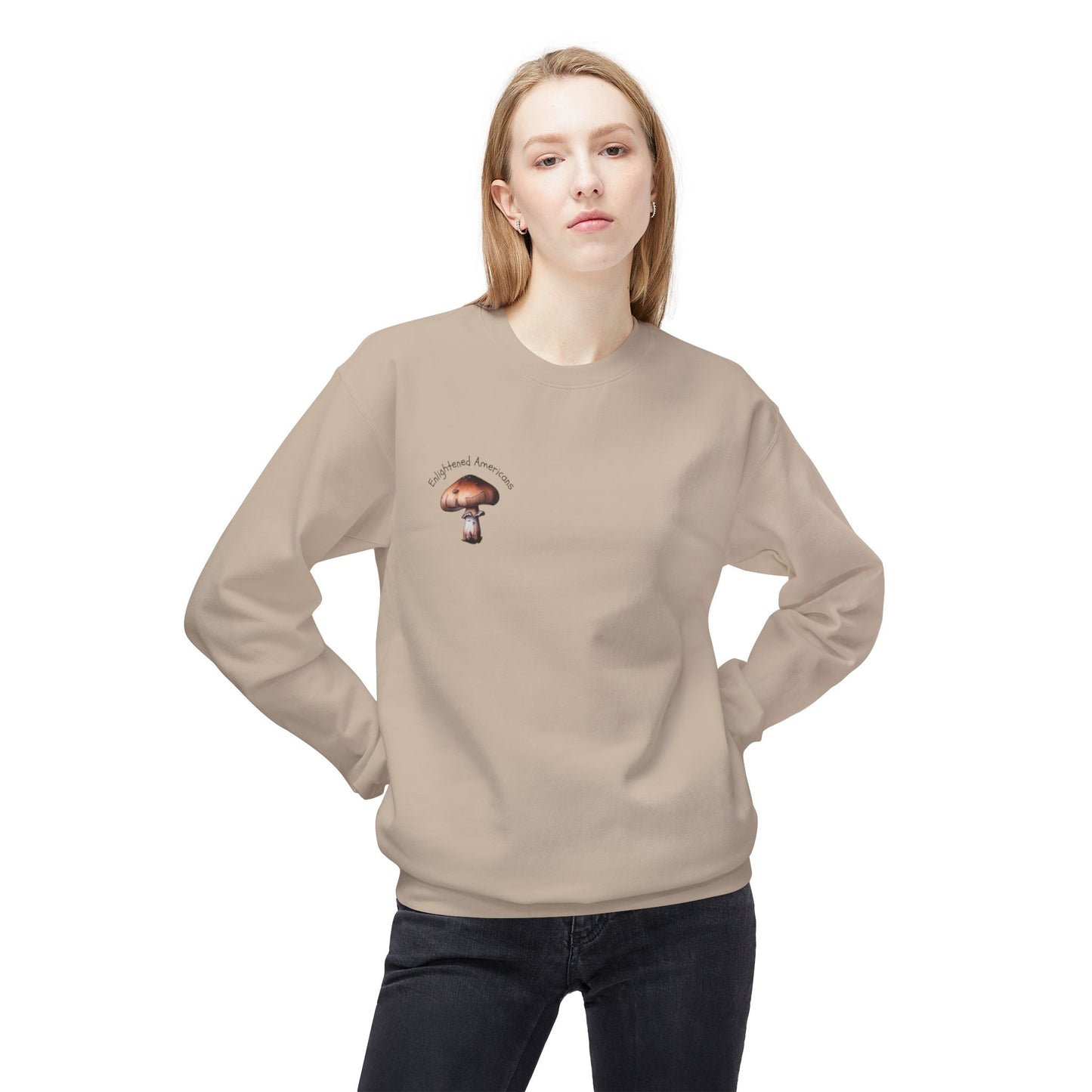 Interconnectedness of all Things Mushroom Crewneck Sweatshirt