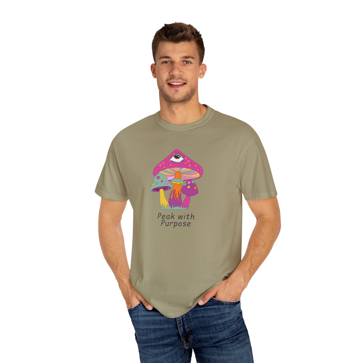 Peak with Purpose T-Shirt for Creative Souls, Unisex Tee, Gift for Nature Lovers, Festival Wear, Bohemian Style