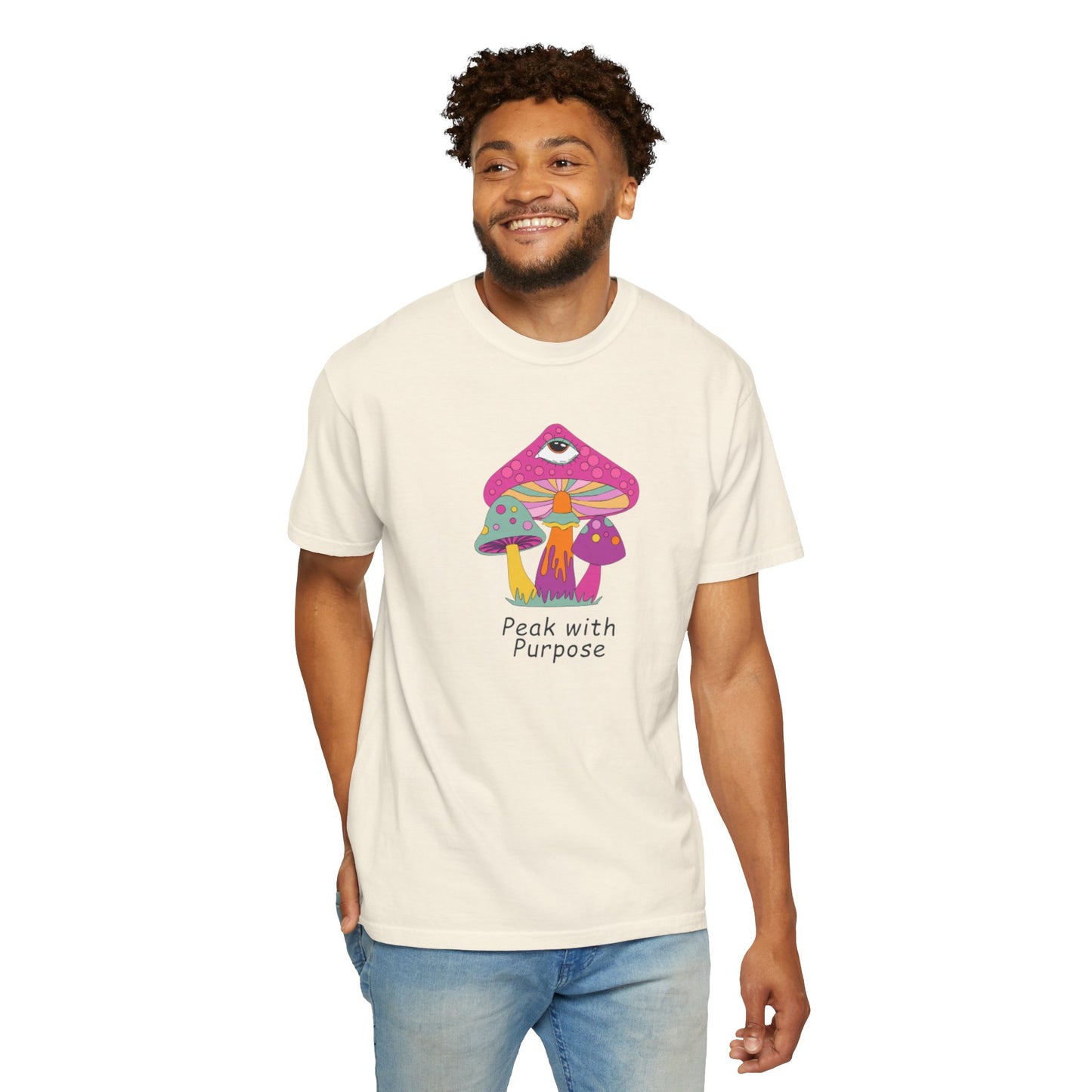 Peak with Purpose T-Shirt for Creative Souls, Unisex Tee, Gift for Nature Lovers, Festival Wear, Bohemian Style