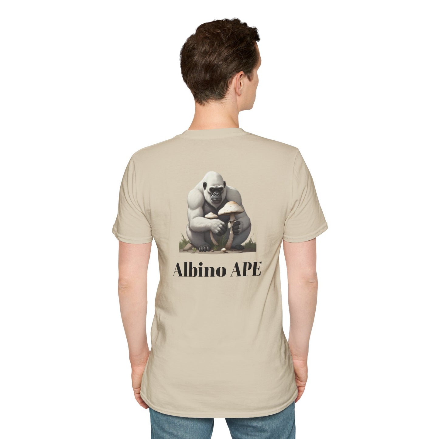 Albino Ape Unisex T-Shirt - Funny Animal Tee, Gift for Ape Lovers