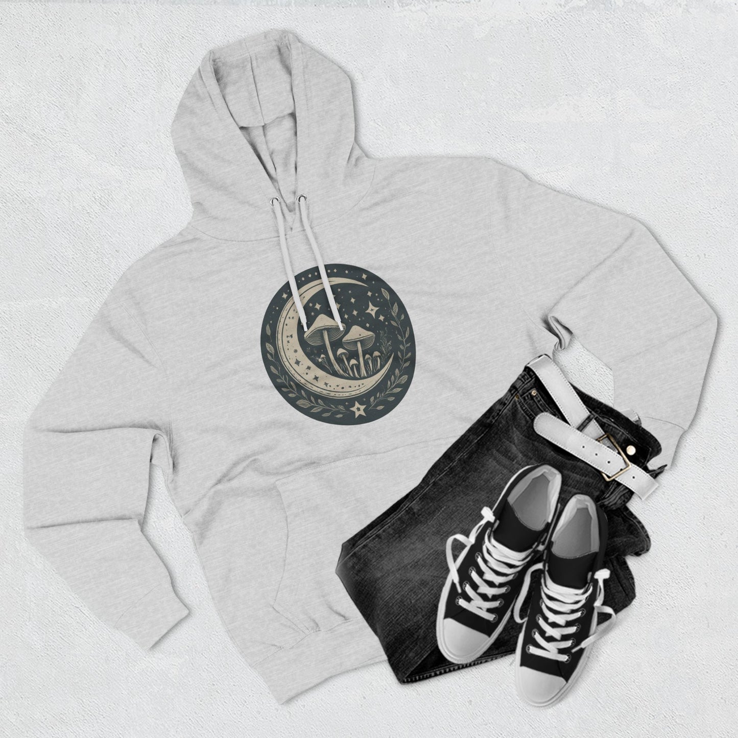 Three-Panel Fleece Hoodie